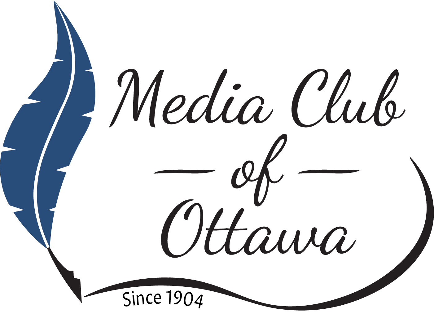 The primary logo of the media club of ottawa.